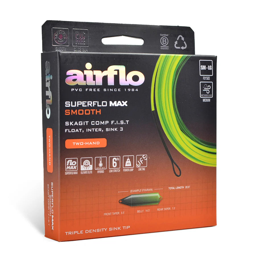 AirFlo SUPERFLO MAX SMOOTH - Skagit Comp F.I.S.T Float, Inter, Sink 3