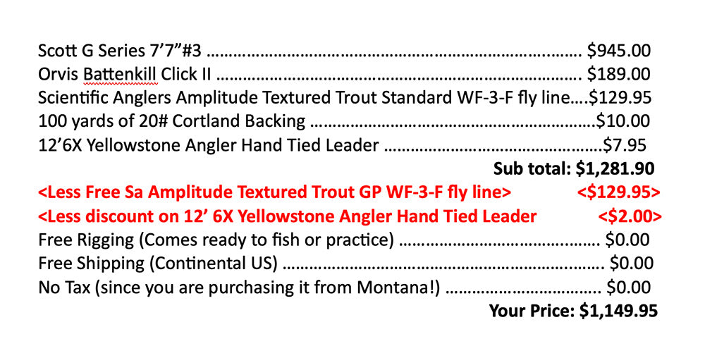 Scott G Series 3-Weight Outfit – Yellowstone Angler