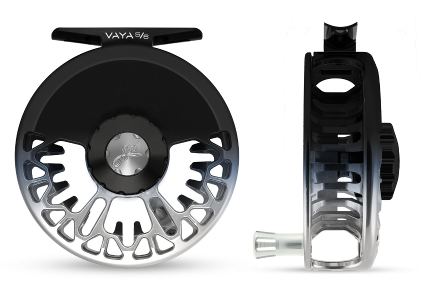 Abel VAYA Reel - 5/6 Black/Platnum Fade w/ Silver Handle