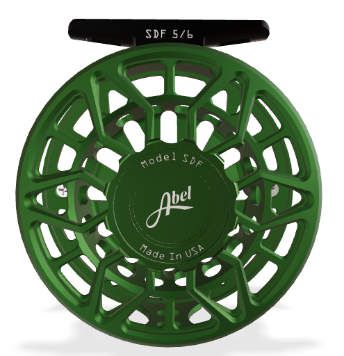 Abel SDF 5/6 Ported- Deep Green w/ Deep Green Drag Knob and Ebony handle