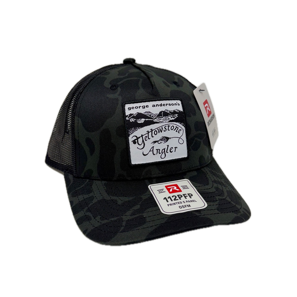 Yellowstone Angler "Shop Sign" Logo Hat - Sable DC/Black