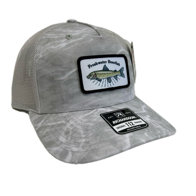 Yellowstone Angler Freshwater Bonefish Logo Hat - Bonefish/Lt Gry