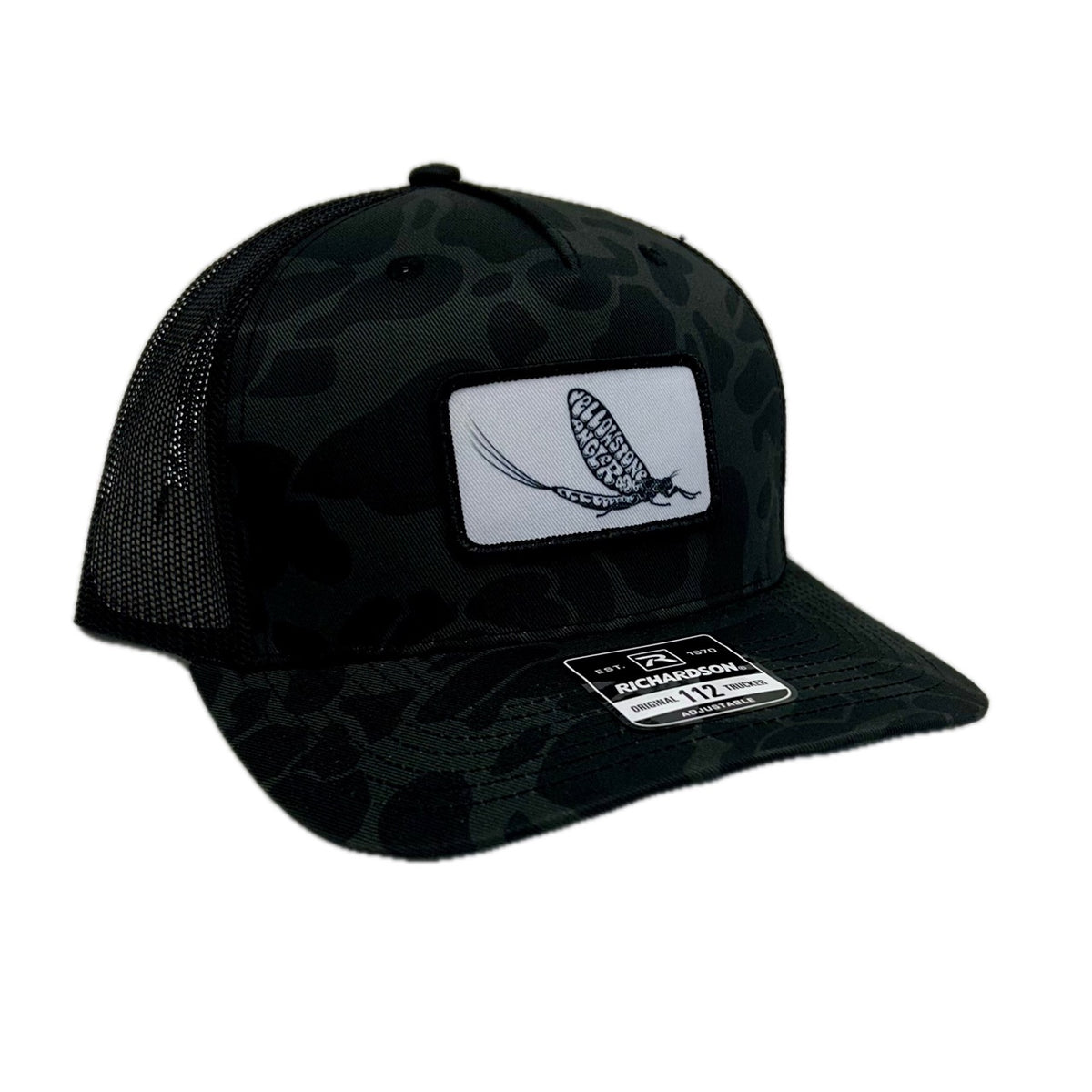Mayfly Dc Yellowstone Angler Mayfly Logo Hat - Sable DC/Black