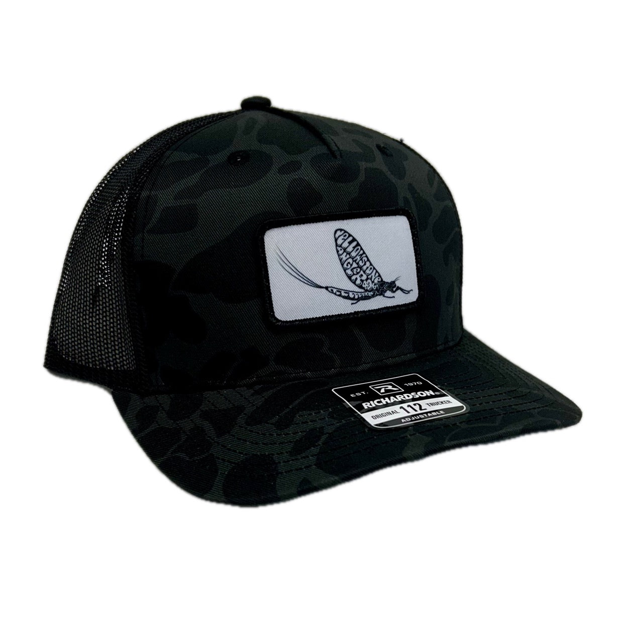 Yellowstone Angler Mayfly Logo Hat - Sable DC/Black