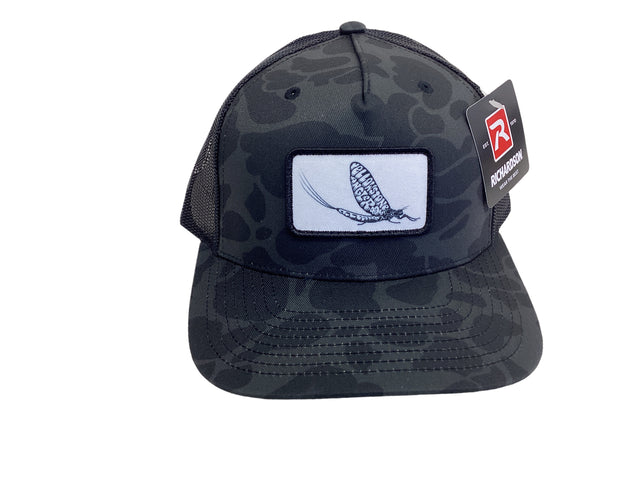 Richardson 112 Yellowstone Angler Mayfly Logo Camo Black on Black image 0