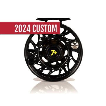 fish painted fly reel Hatch Iconic 7+ Reel Bat