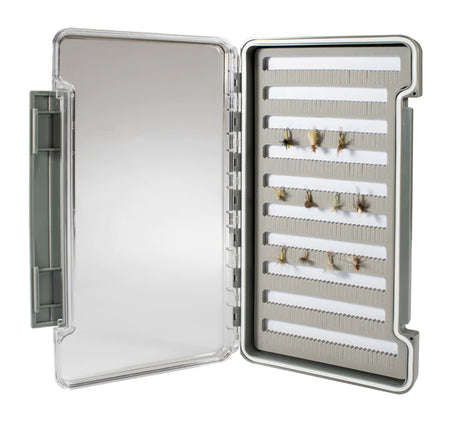 River Essentials XL Waterproof Slim Fly Box With Yellowstone Angler Logo On Cover image 0