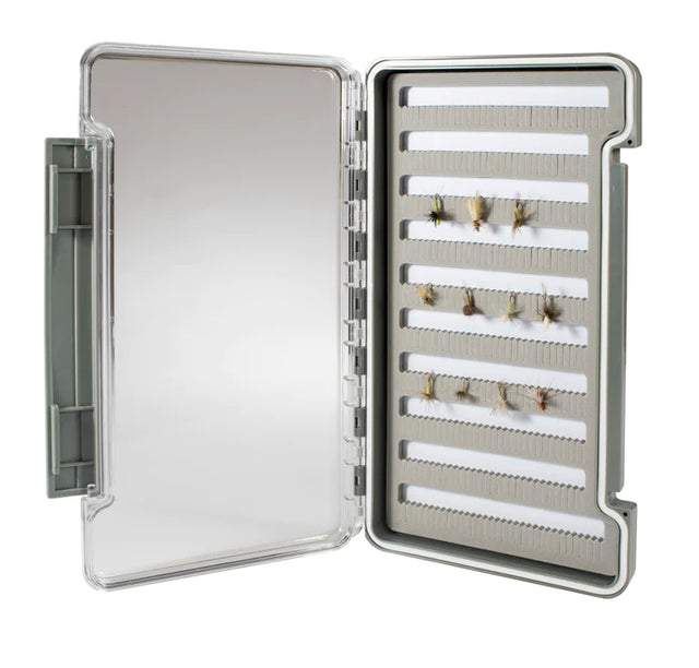 River Essentials XL Waterproof Slim Fly Box With Yellowstone Angler Logo On Cover image 0