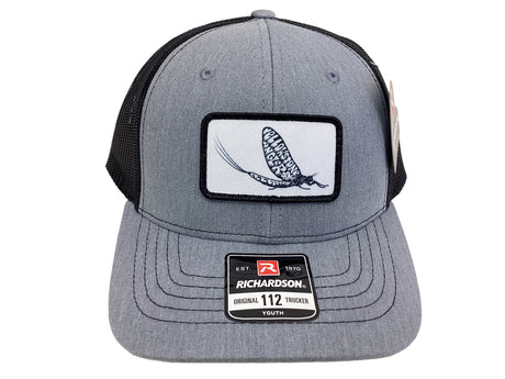 Richardson 112 Youth Yellowstone Angler Mayfly Logo Grey image 0