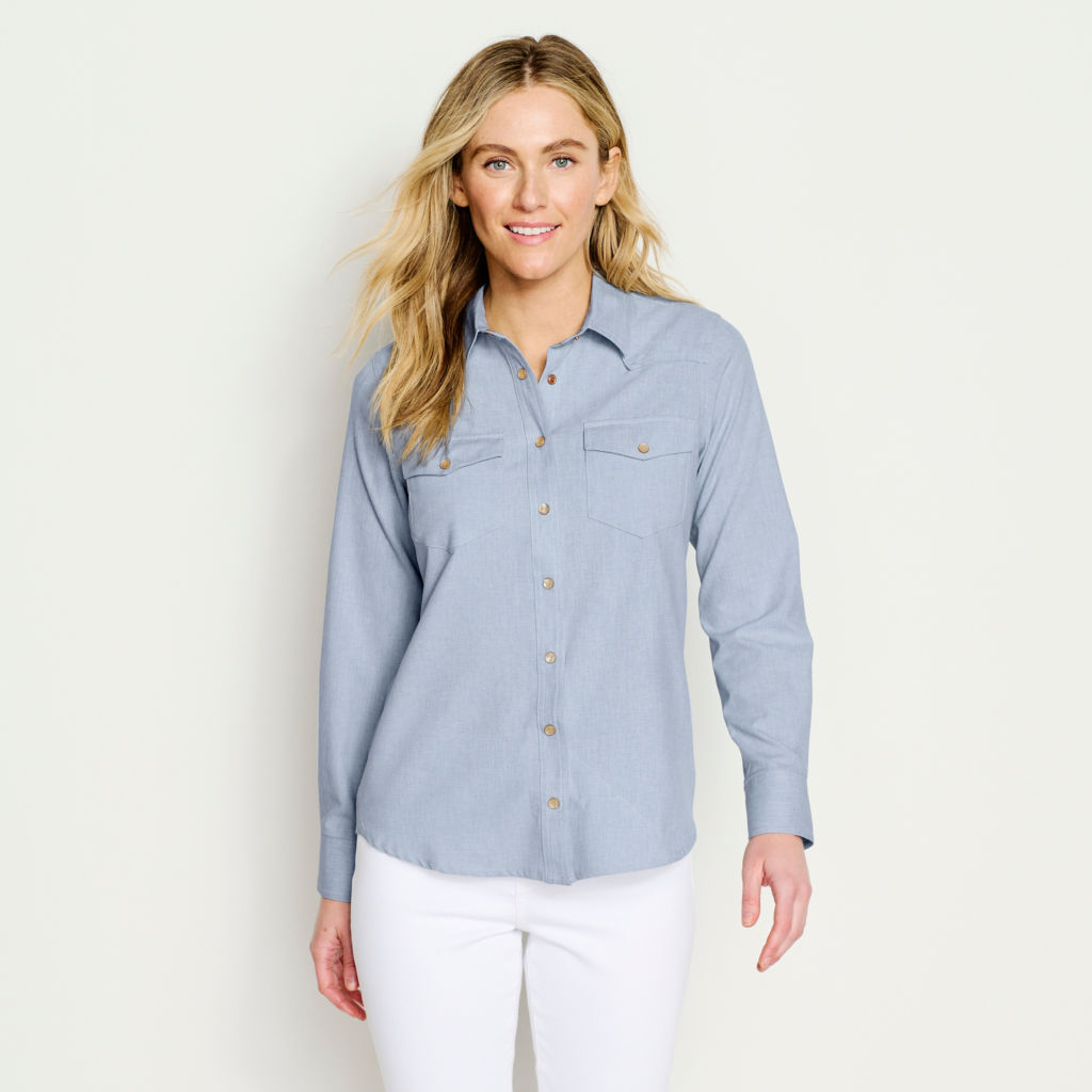 Orvis Women’s Western Breeze Tech Chambray Shirt image 1