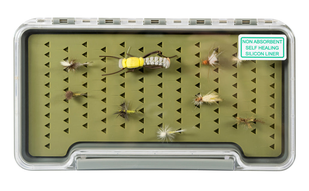 Medium Silicon Slim Fly Box w/ Yellowstone Angler Logo image 1