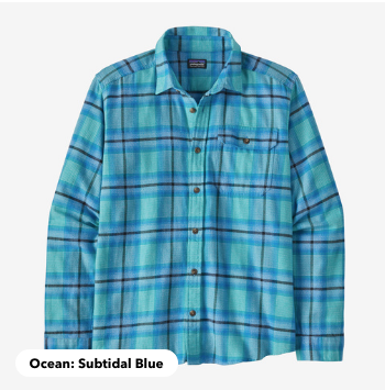 Patagonia Men's Long-Sleeved Lightweight Fjord Flannel Shirt image 1