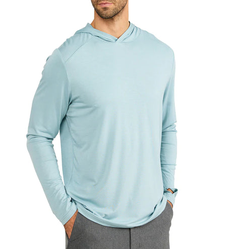 Free Fly Men's Shade Bamboo Hoodie with YA Logo image 2