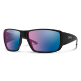 Smith Optics Guide's Choice Matte Black/ChromaPop Glass Polarchromic Rose Blue Mirror