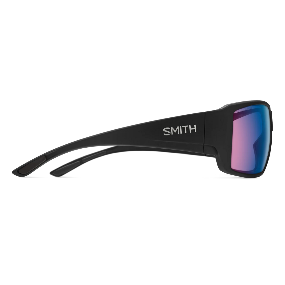 Smith Optics Guide's Choice Matte Black/ChromaPop Glass Polarchromic Rose Blue Mirror