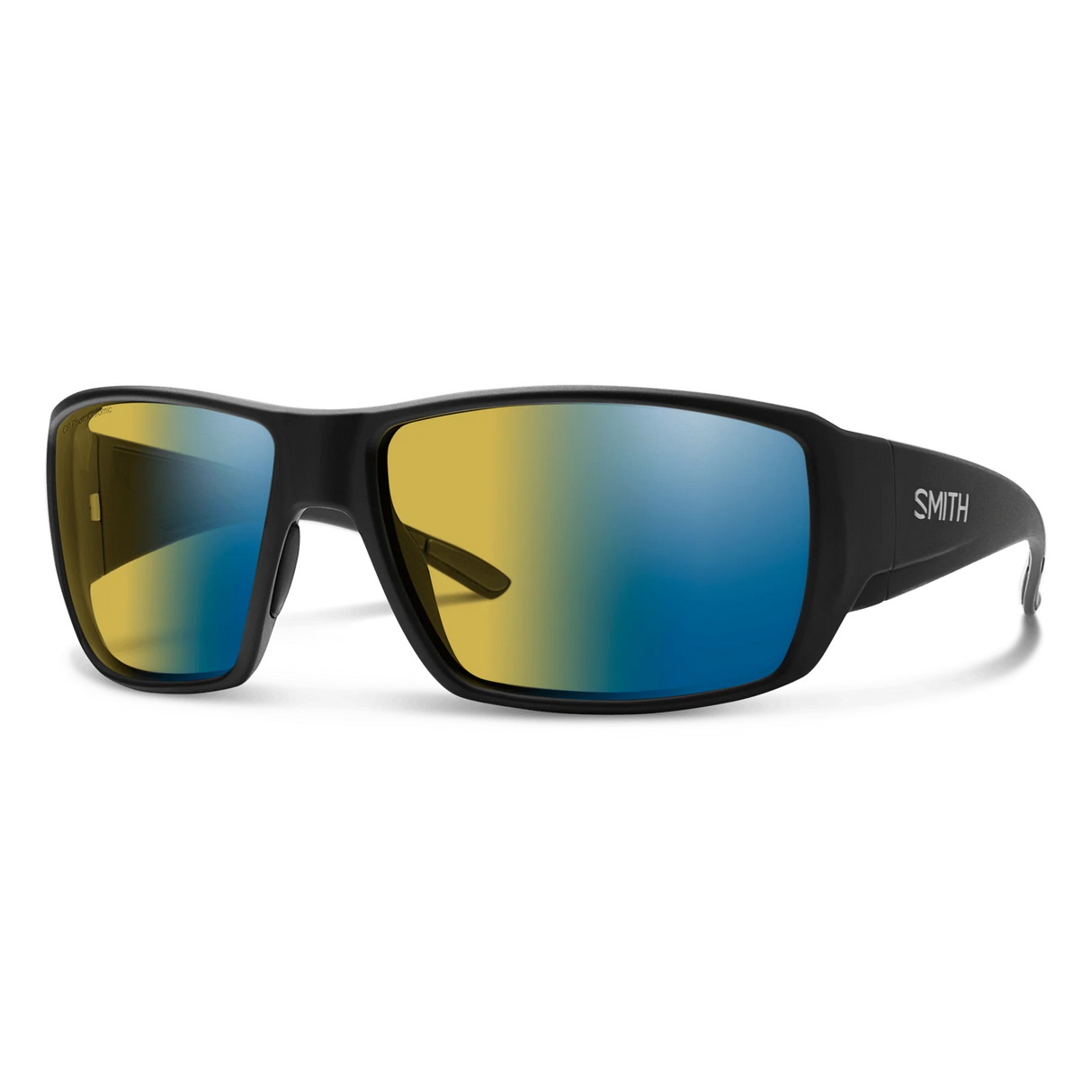 Smith Optics Guide's Choice Matte Black/ChromaPop Glass Polarchromic Yellow Blue Mirror