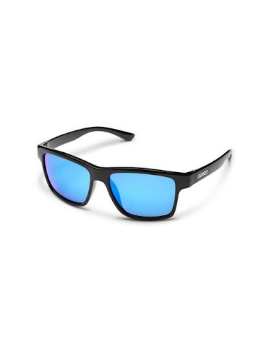 Suncloud A-Team - Black + Polarized blue Mirror