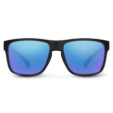 Suncloud Rambler - Matte Black + Polar blue Mirror
