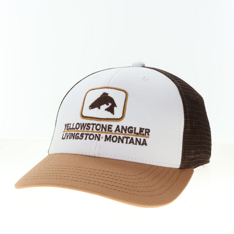 Yellowstone Angler Mid Profile Structured Trout Icon Logo Hat - YOUTH