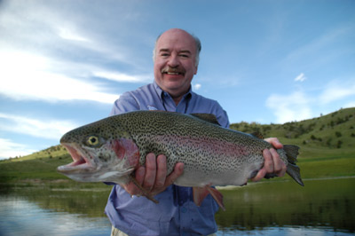 Huge rainbow trout
