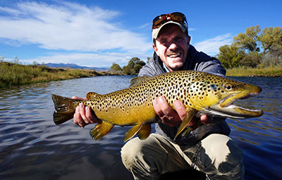 Posing with catch on Upper Madison river