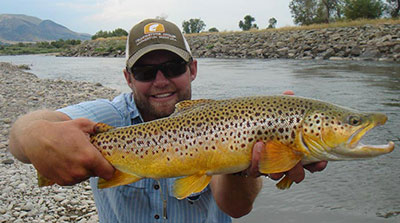 Posing with catch on Jefferson river.