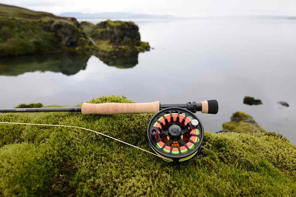 Bauer RX2 Fly Reel with Dark Green Spool