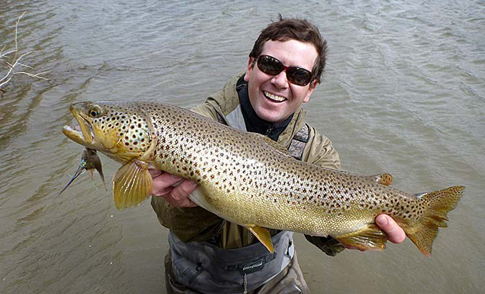 James Anderson with a nice brown on the swing