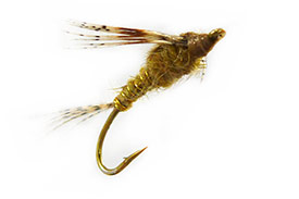 Fly pattern on hook