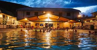 Hot Springs Pool at Dusk