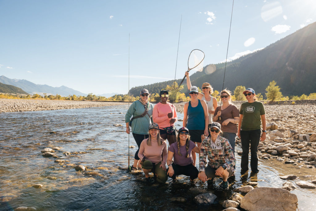 women's intro to fly-fishing clinics