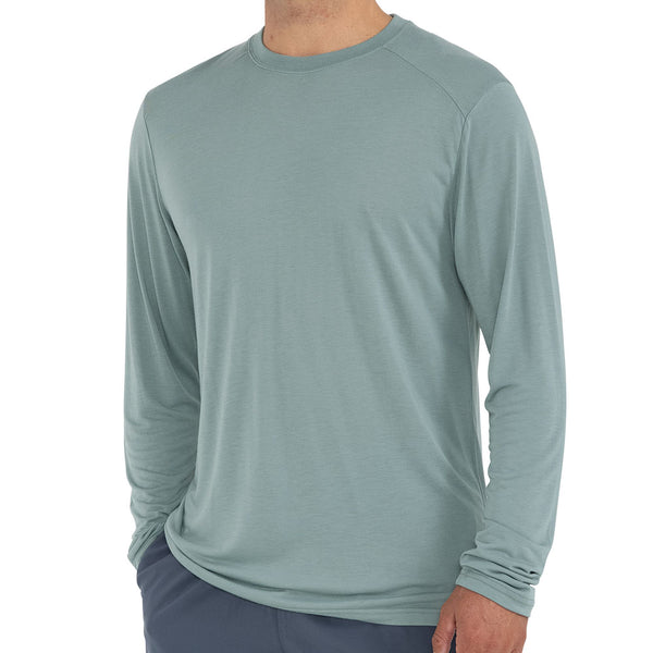 Free Fly Men's Bamboo Lightweight Long Sleeve, Sabal Green / Medium