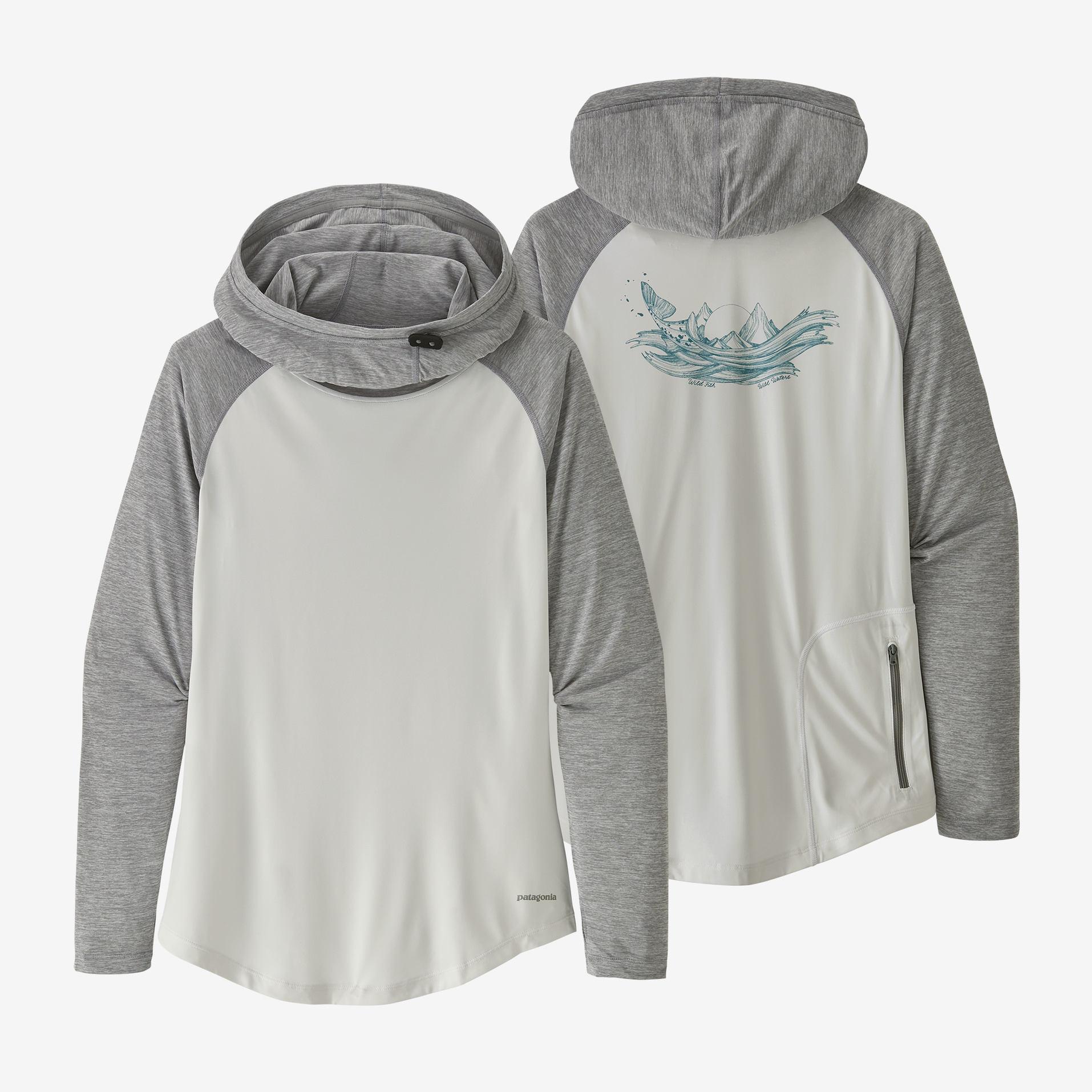 Patagonia Women's Tropic Comfort Hoody (Color: Jellyflower: Cornice Grey, Size: Small)