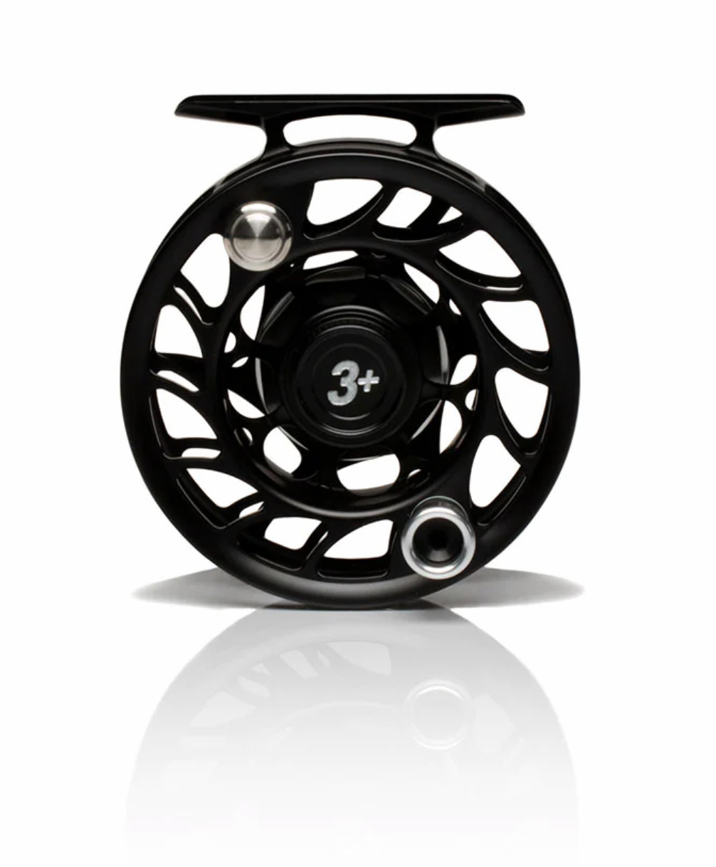 Hatch Iconic 7 Plus Fly Reel Black/Silver / Large Arbor