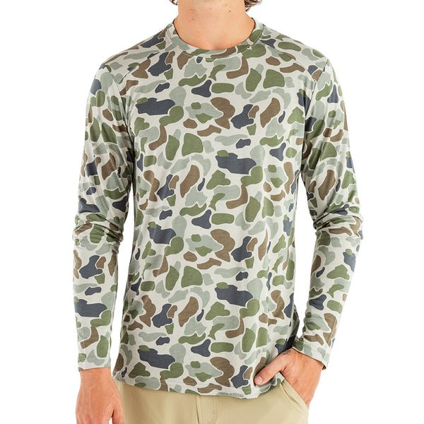 Free Fly Men's Bamboo Lightweight Long Sleeve, Sabal Green / Medium