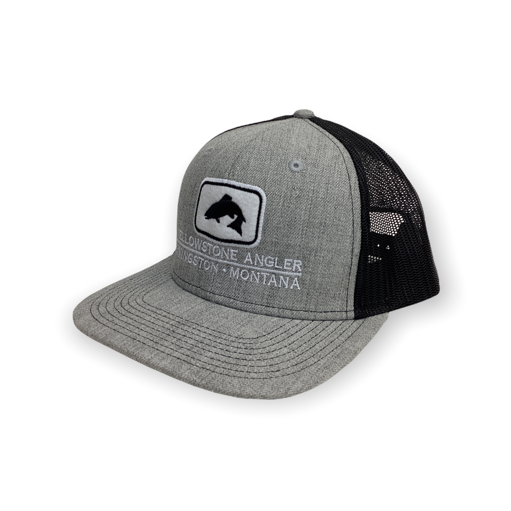 Yellowstone Angler Swing Fly Icon Trucker Hat (Color: Whiskey / Coffee)