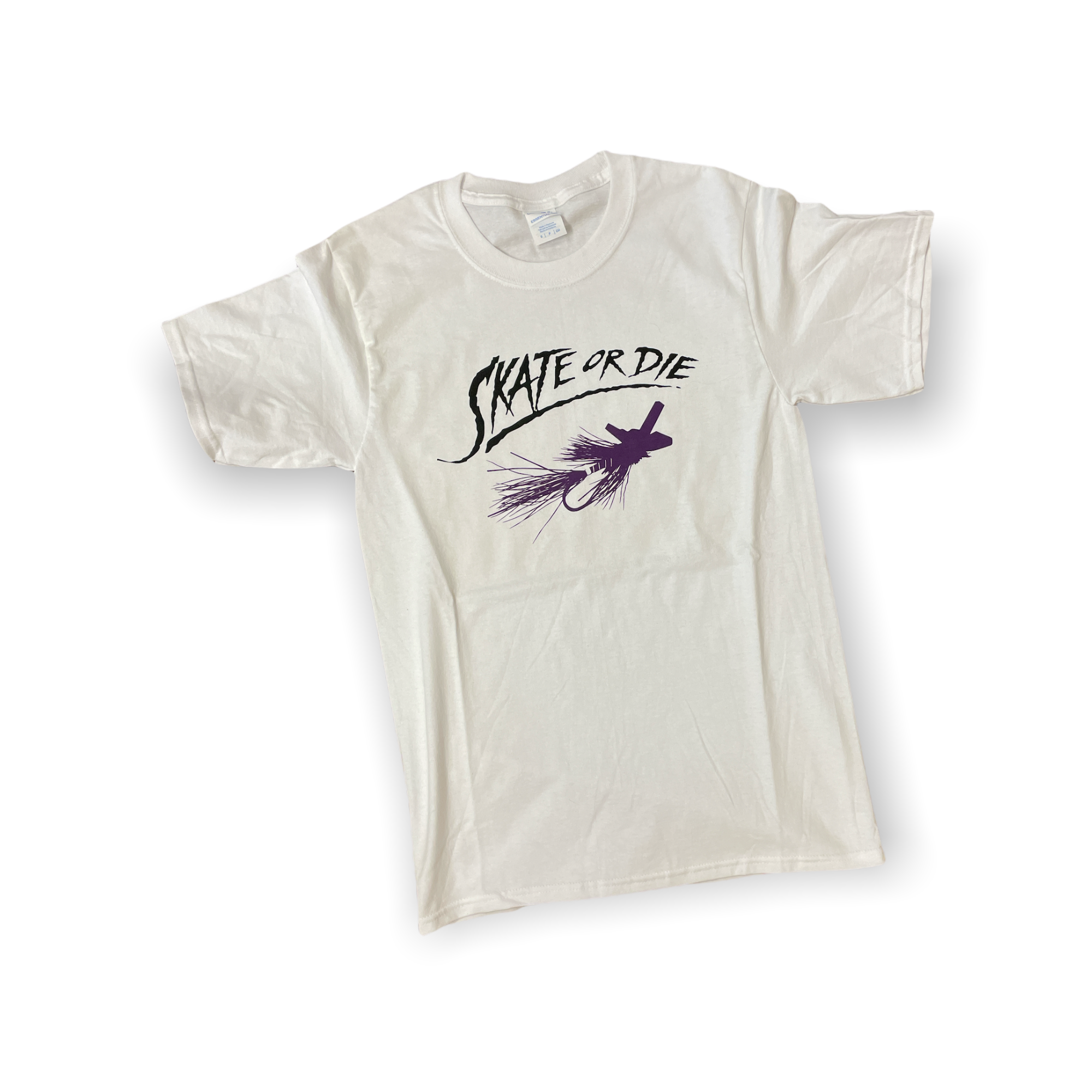 Skate or Die T-Shirt (Color: White, Size: Extra Large)