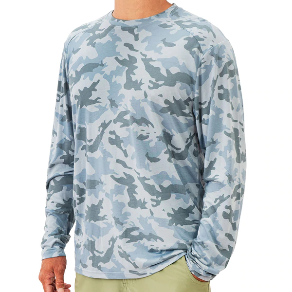 Free Fly Men's Bamboo Lightweight Long Sleeve, Sabal Green / Medium