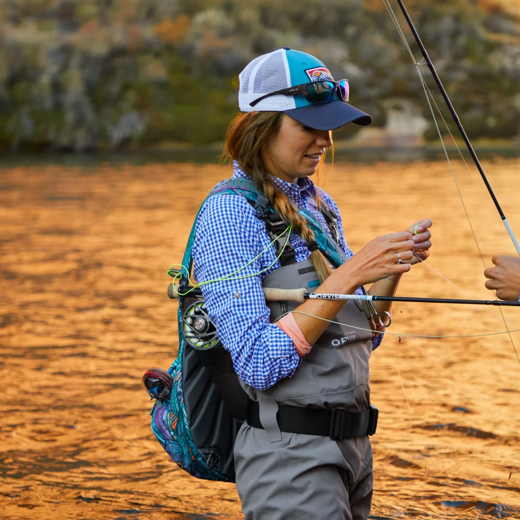 Orvis Women's River Guide Shirt (Color: Shaphire Glass Plaid, Size: XL)