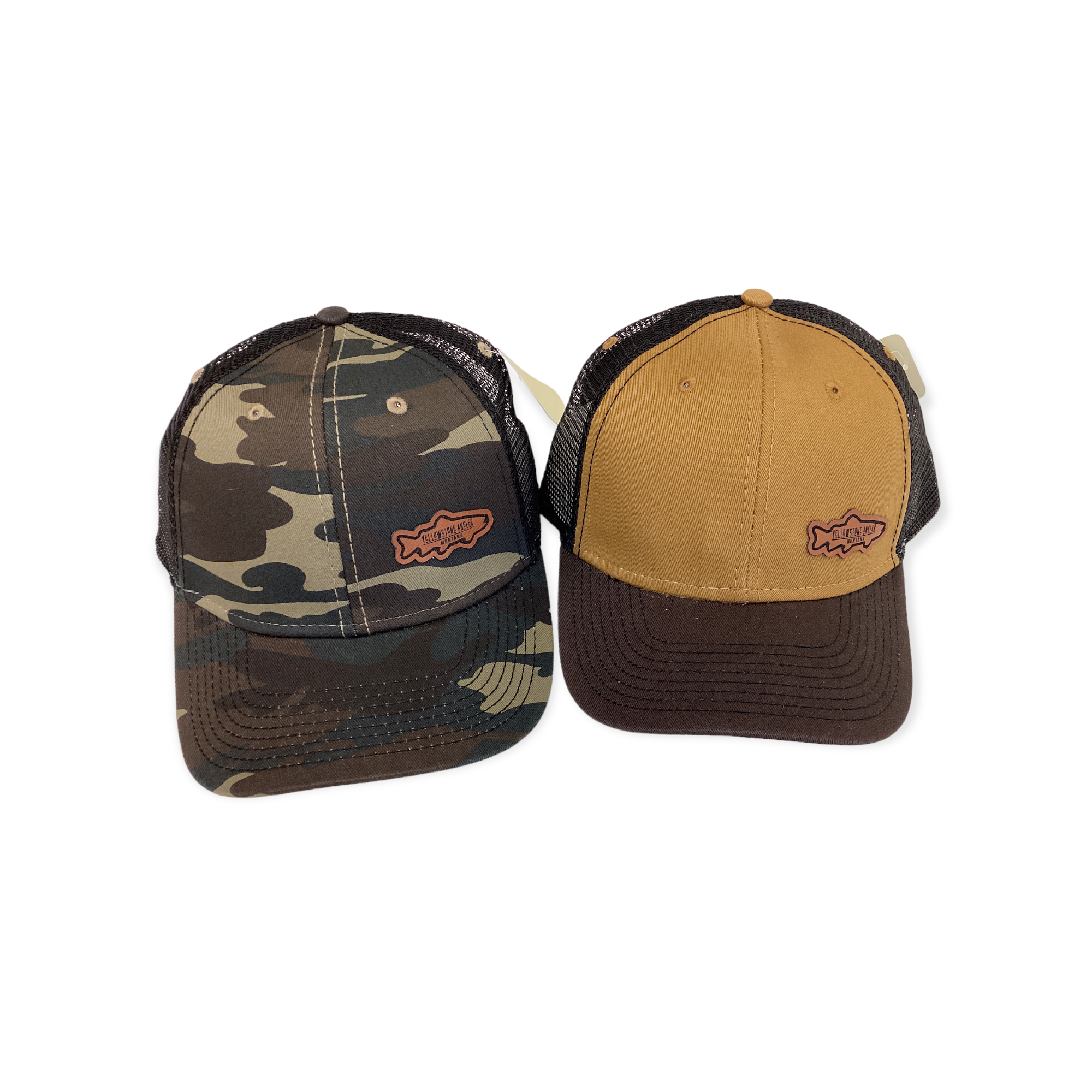 Yellowstone Angler Leather Trout Patch Sideline Cap