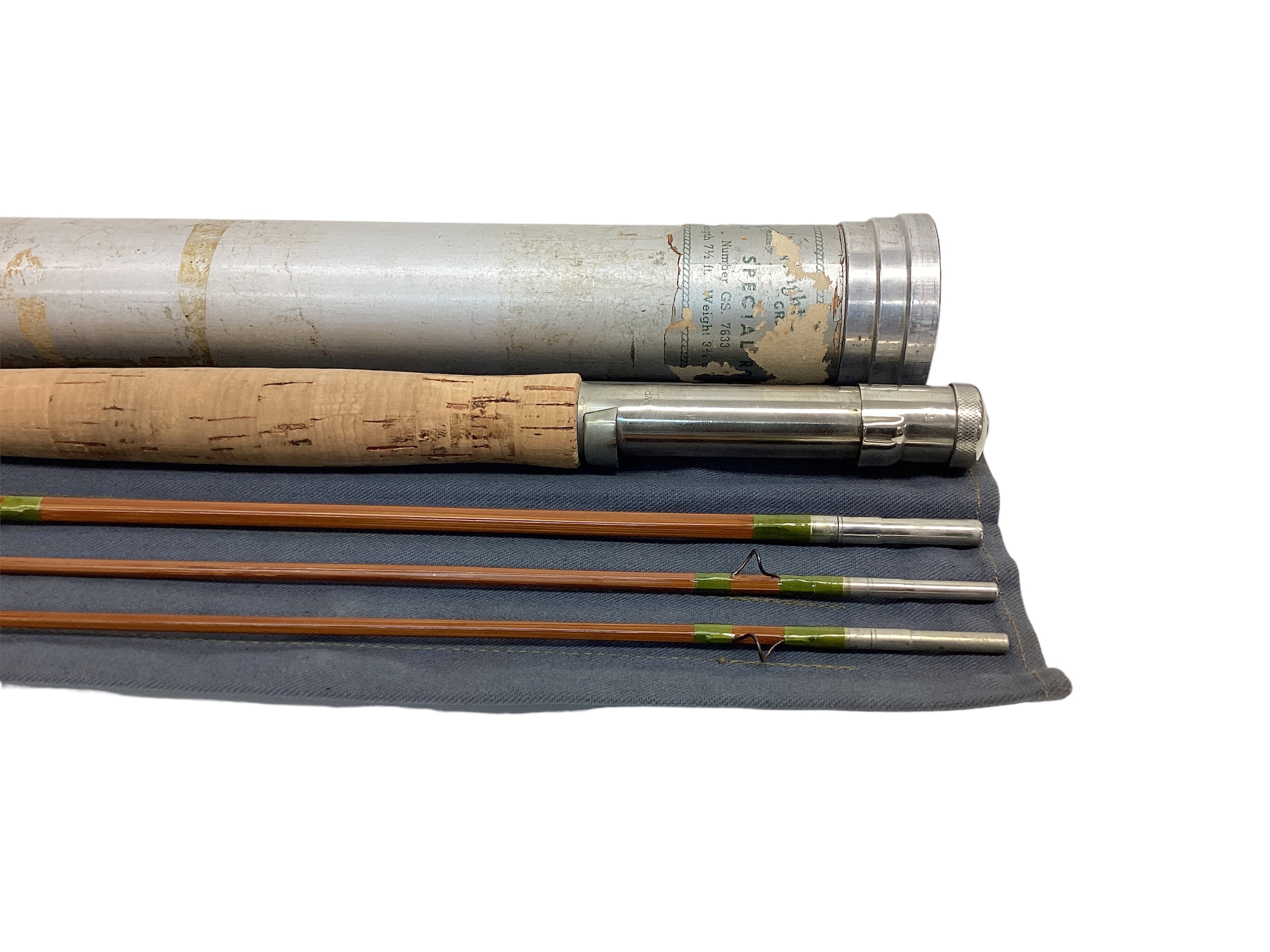 Wright and McGill Granger Special 7633 7 1/2 ft. 3/2 Bamboo Fly Rod.